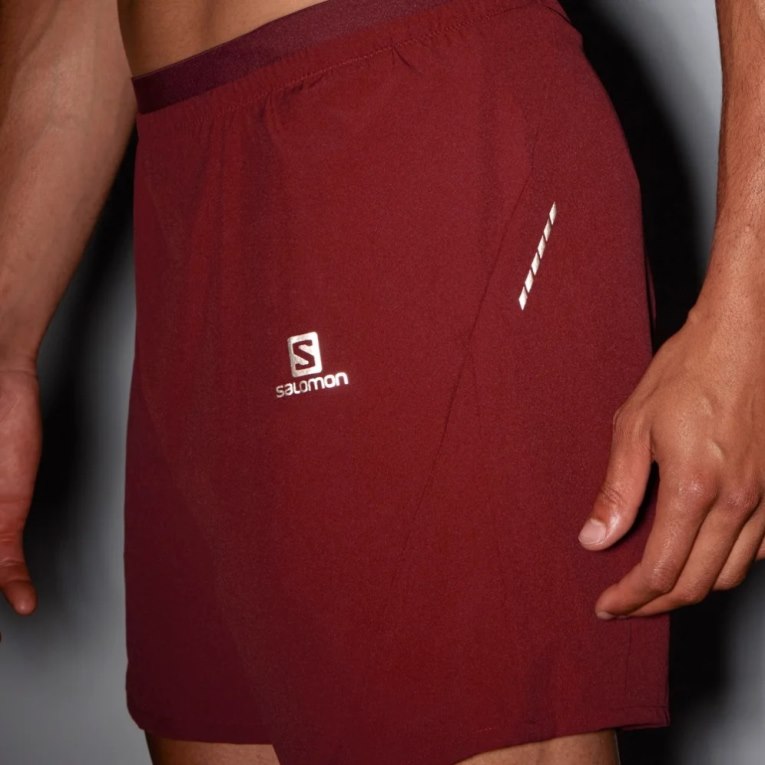 Bermudas Salomon Cross 7'' Hombre Rojos | MX SIDX291